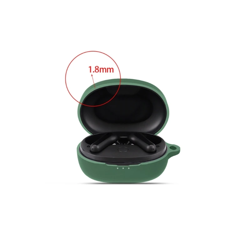 E56B Wireless Headphone Wear-resist Silicone Protective for Case Fit for Anker Life P2 mini Shockproof Sl