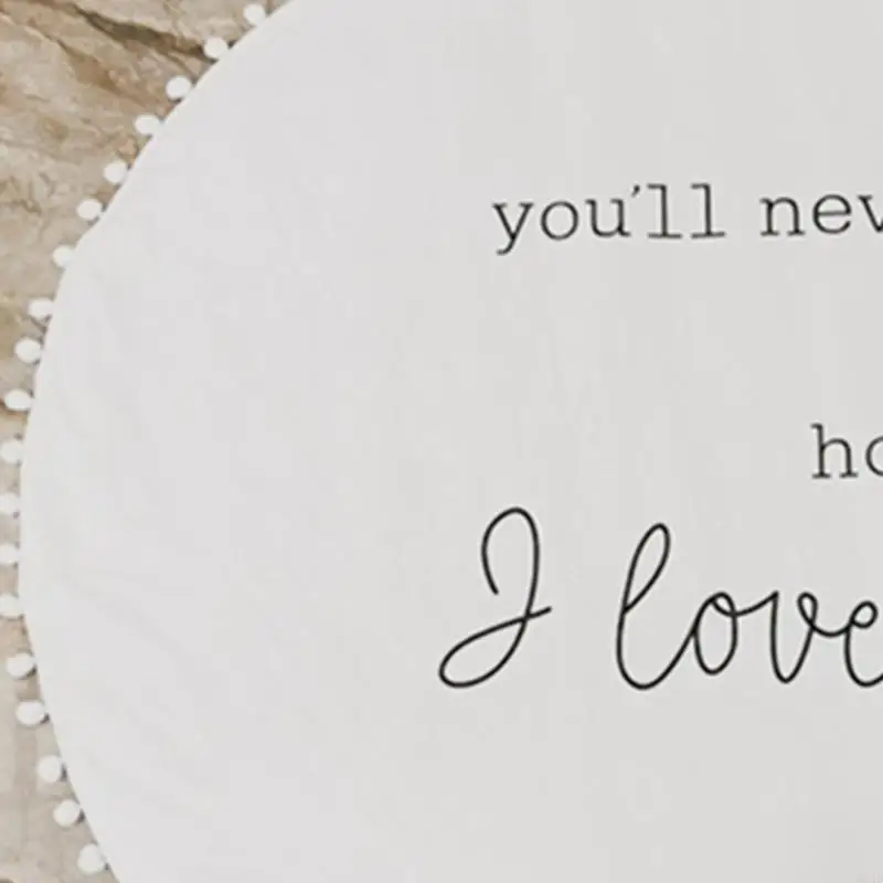 

Q22D Baby for Play Mat Crawling Carpet Kids Room Floor Rug Round Game Pad Playmat