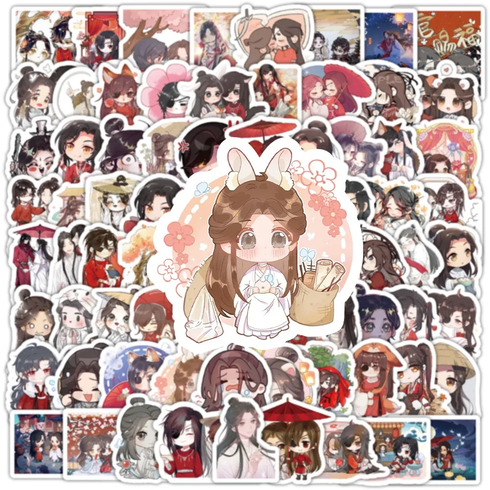 10/30/50PCS Heaven Official\'s Blessing Anime Stickers Decoration Suitcase Scrapbooking Laptop Phone Stationery Kid Sticker Gift