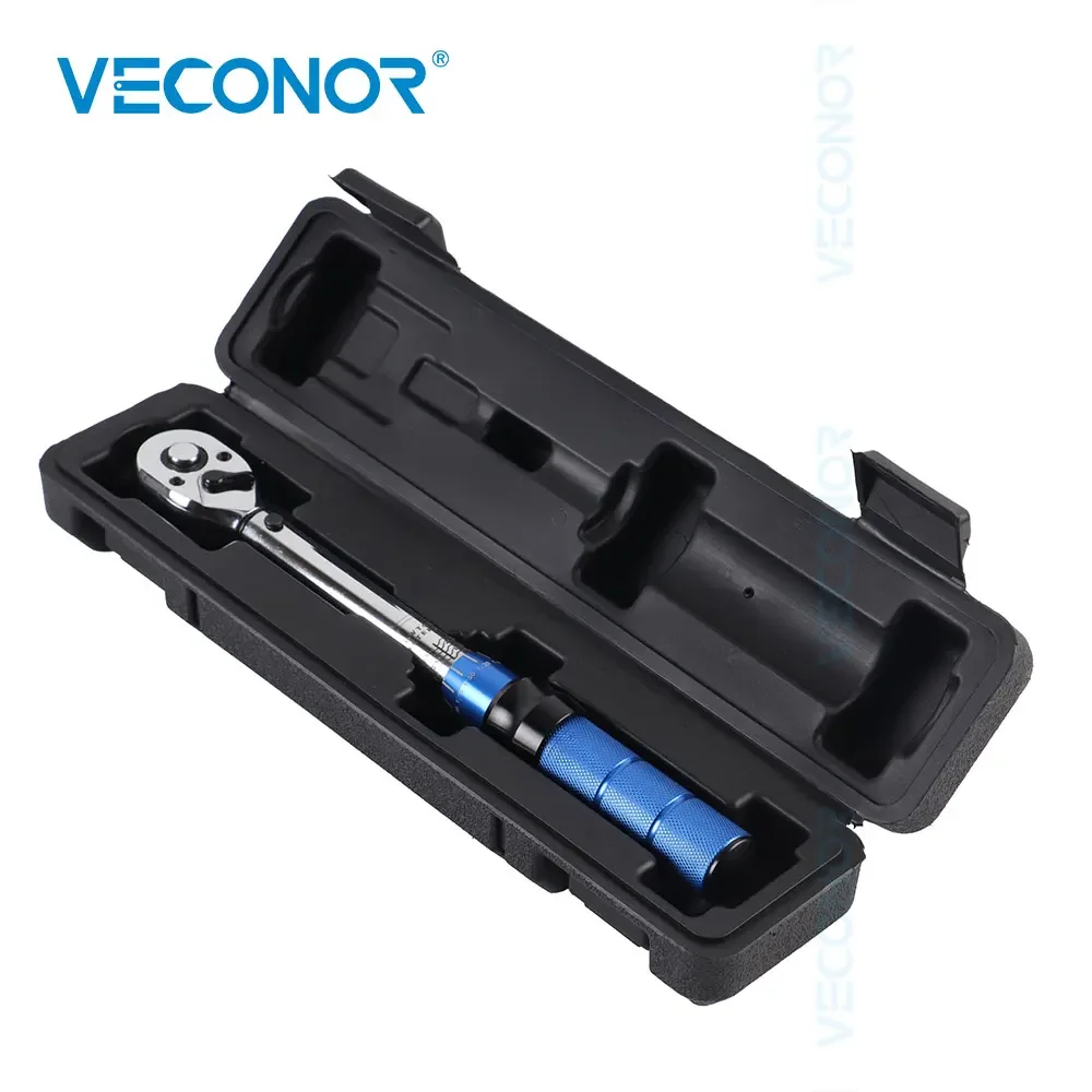 Preset Torque Wrench Tool 3/8 Inch 5-25N.m Mirror Polish Two-Way Hand Tool