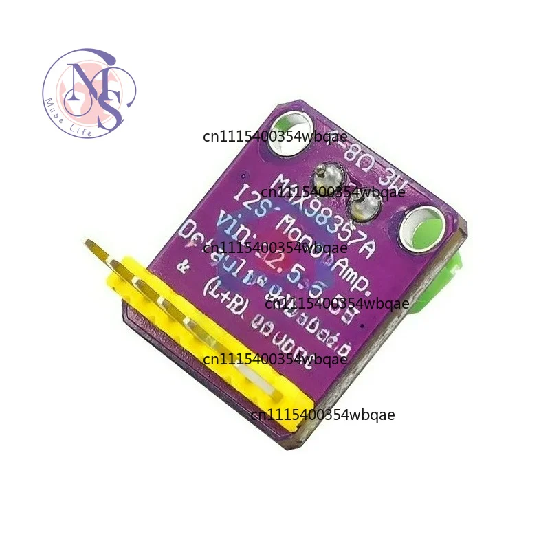 MAX98357 I2S Audio Amplifier Module, Filterless Class D Amplifier, Compatible with ESP32 & Raspberry Pi