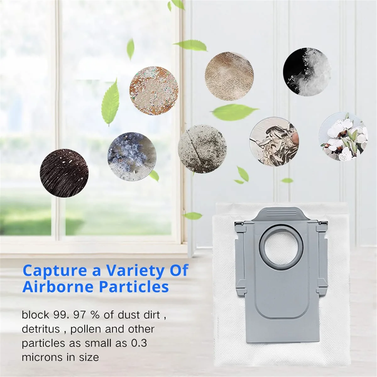 O novo saco de pó de 6 peças para robô aspirador de pó q maxv/p10 pro peças de reposição saco de lixo de poeira