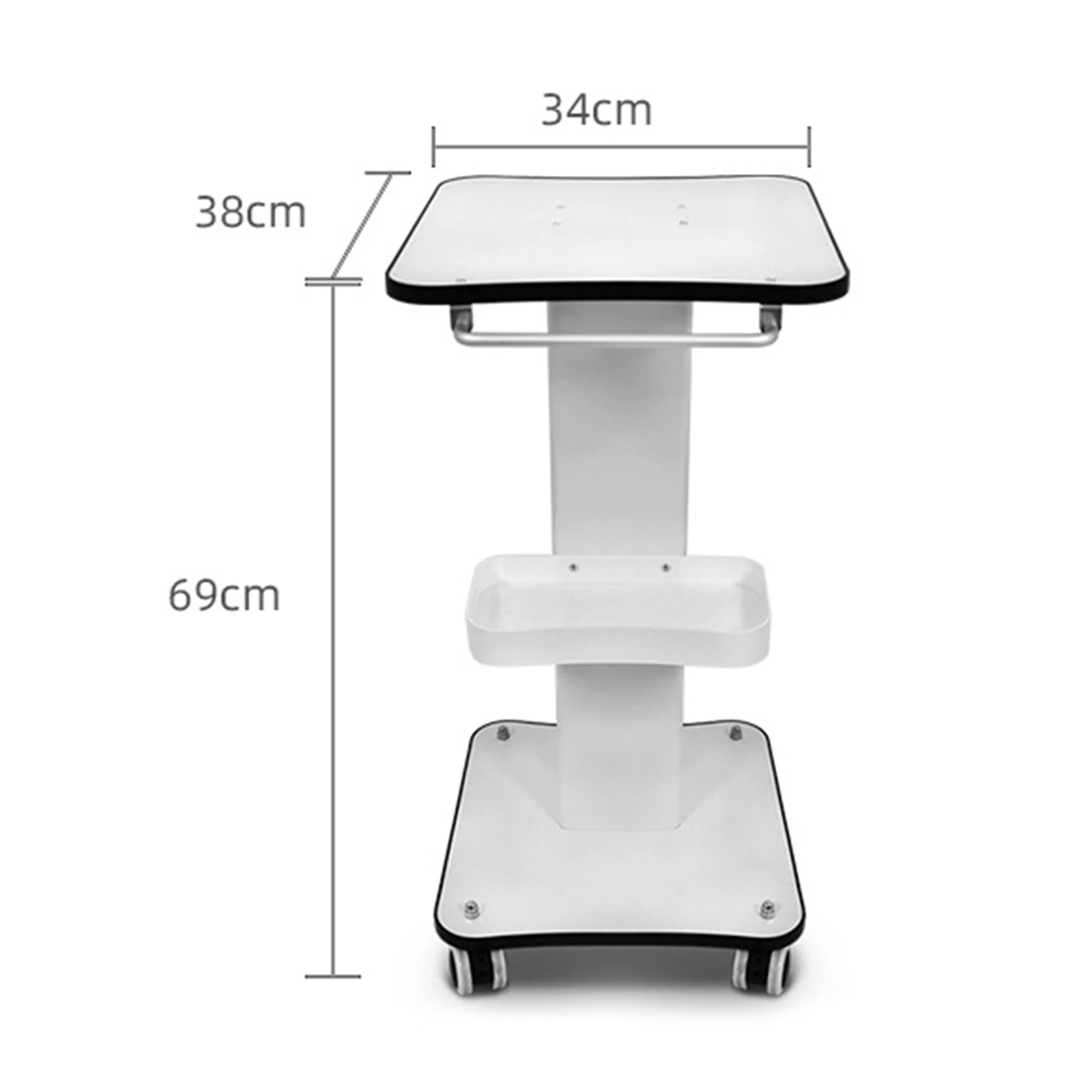 Beauty Instruments Cart Hairdressing Multi Purpose Table Work Station Auxiliary Mobile Utility Cart Barber Shop Rolling Trolley