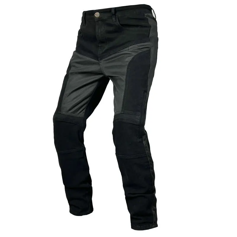 

Fashion Wholesale motorcycle jeans for men, summer mesh breathable biker pants, adjustable knee pads, anti-fall racing pants