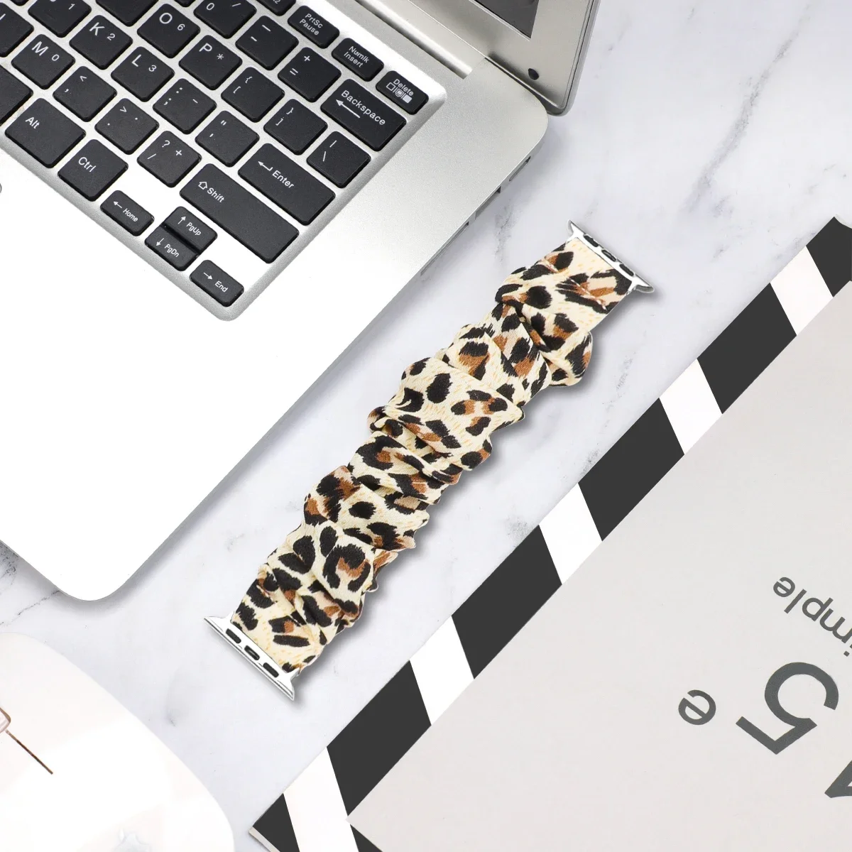 Hair circle Nylon Band for Apple Watch 46mm 42mm 44mm 45mm 41mm Bands bracelet iWatch Series 10 9 8 7 6 SE 5 Ultra 2 49mm Strap
