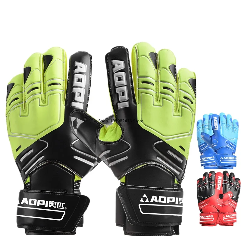 

Футбольные перчатки с защитой пальцев, футбольные вратарские перчатки для взрослых, детские противоскользящие футбольные перчатки Luvas De Futebol