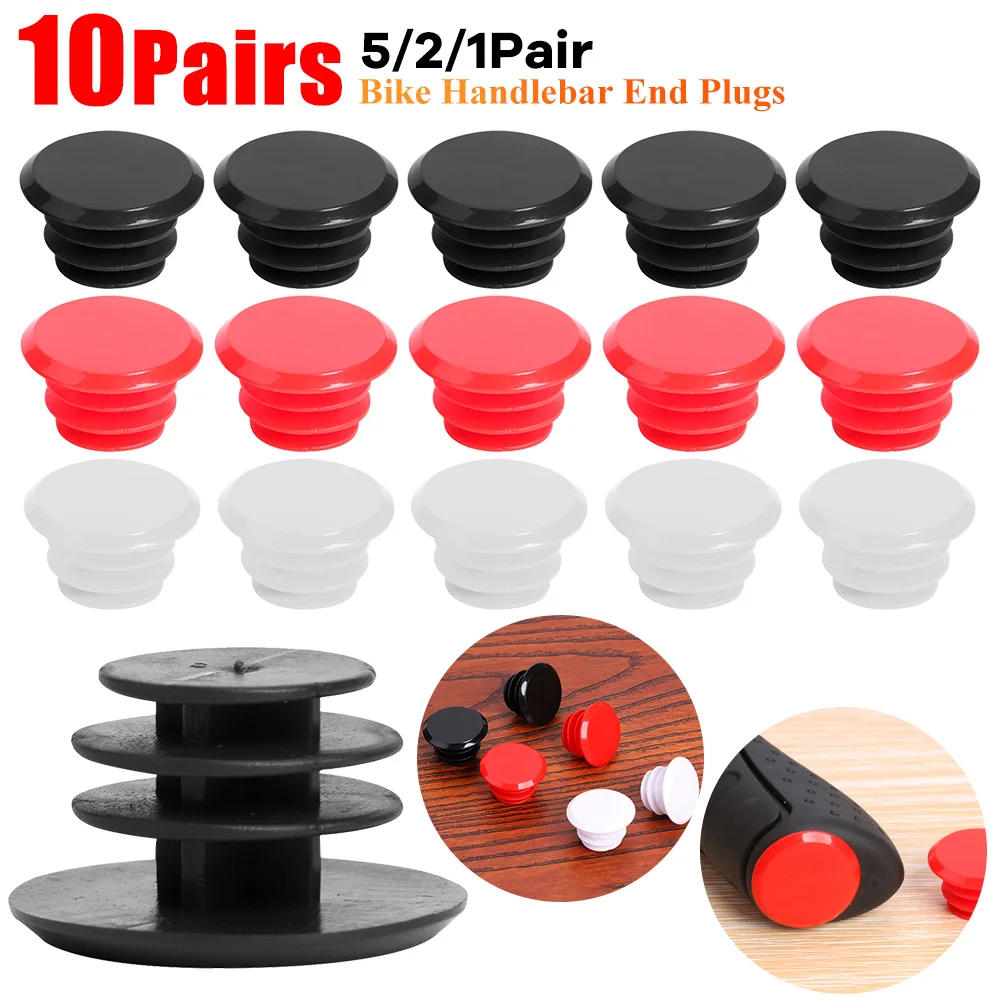 1-10 Paar Mountainbike Lenker Stecker Kunststoff Fahrrad Lenker End kappe rutsch feste MTB Griff Griff Verschluss kappe Abdeckungen