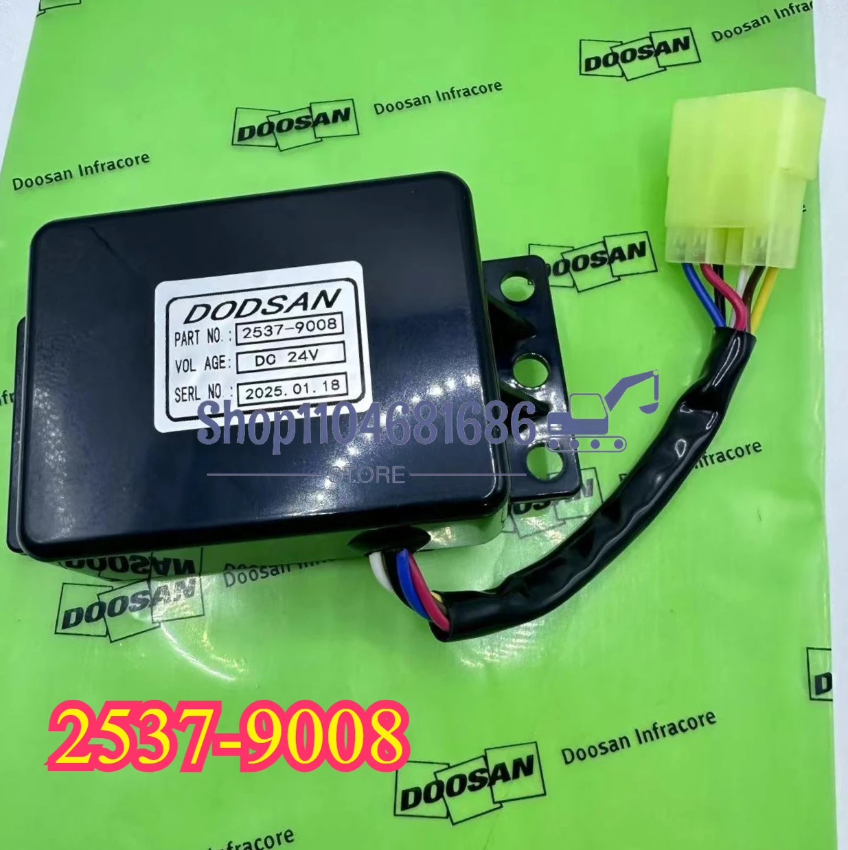 

2537-9008 543-00106 Wiper Timer Relay 25379008 54300106 for Doosan DH220-5