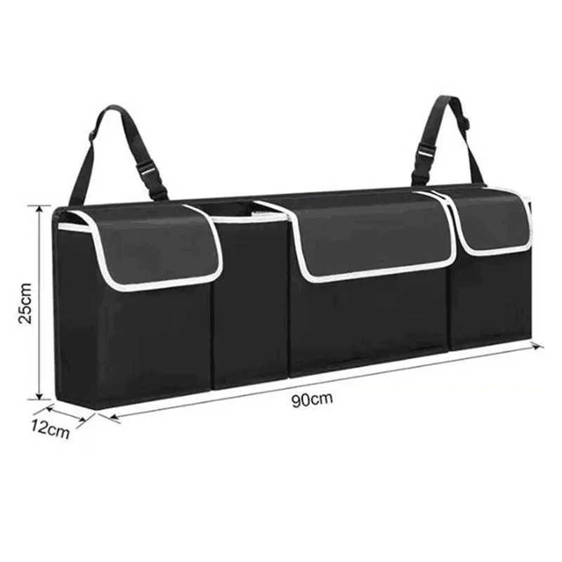Car Trunk Organizer Backseat Storage Bag High Capacity Multi-use Oxford Car Seat Back Organizers Automobile Interior