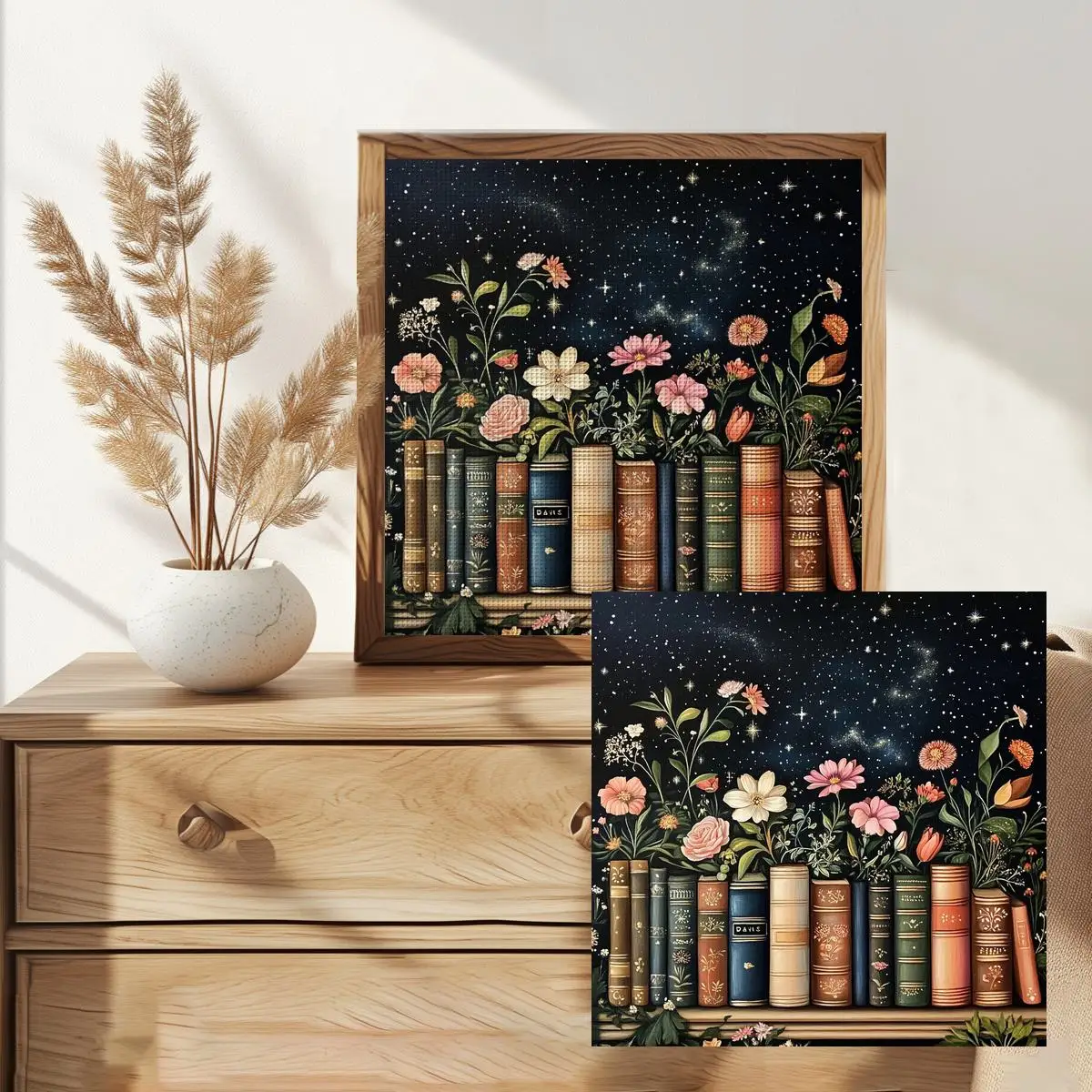 1 Stück 30x30 cm/11,8 Zoll gestempeltes Kreuzstich-Set DIY-Kit 11/14/16CT DIY-Stickset DIY-Kreuzstich-Set Joy Sunday – Detail 2