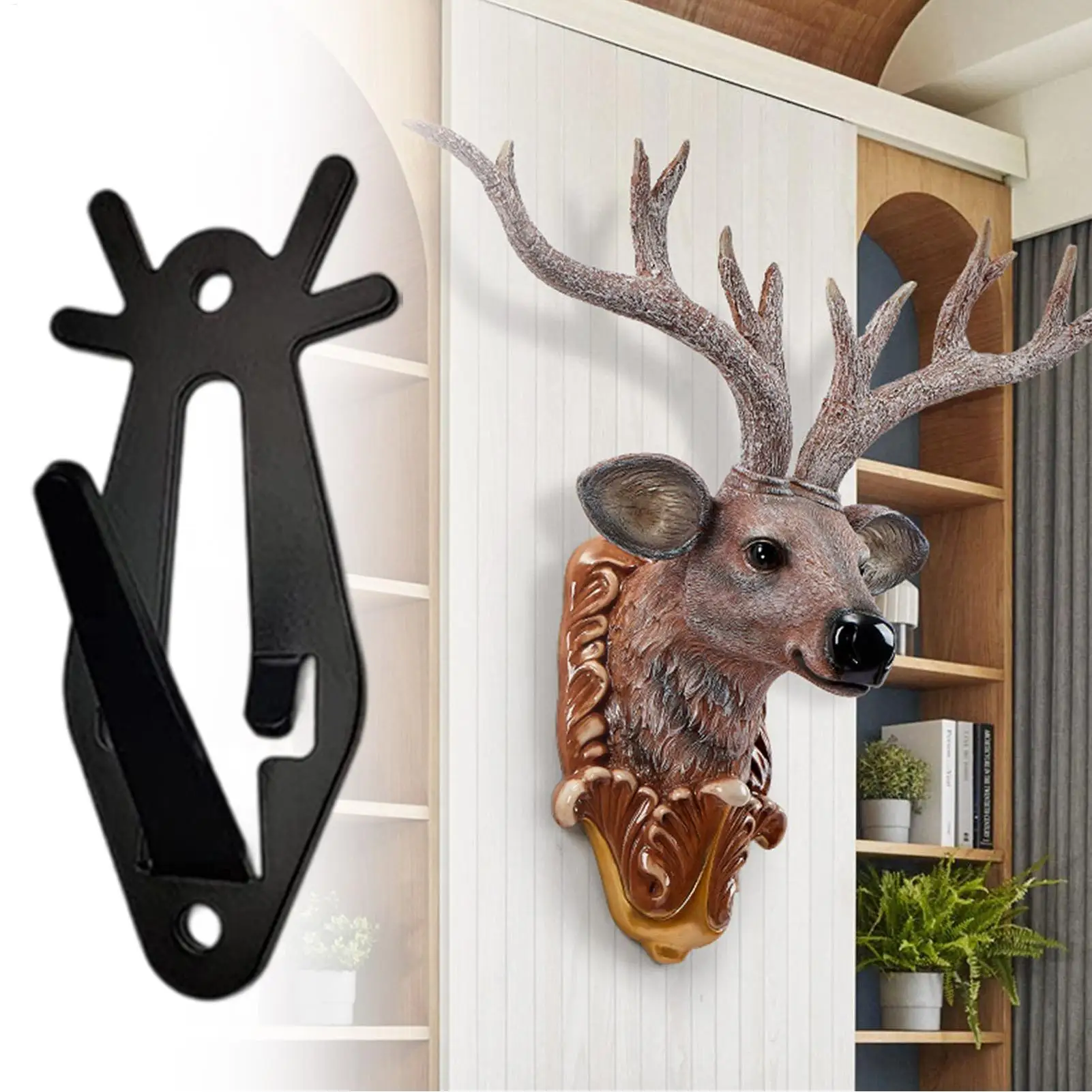 

European Deer Mount Hanger 6 Pieces Wall Display Hanger Decorative Mount for Trophy Taxidermy Range Bear Deer Antelope Head