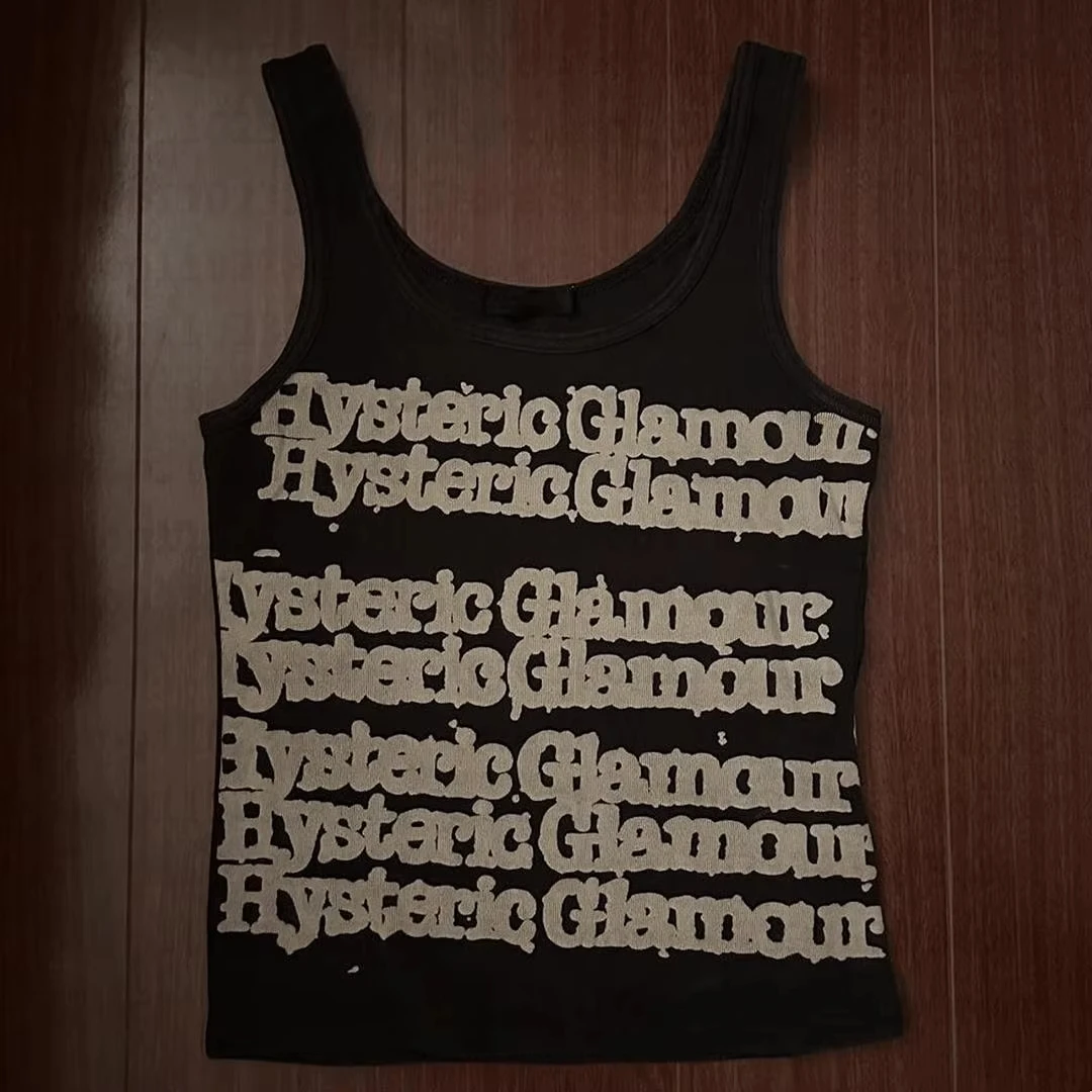 

2000s Tops Y2k Style Vintage Tank Tops Sexy Women Camis Punk Harajuku Sleeveless Printed Vest Femme Streetwear Graphic Emo Girls