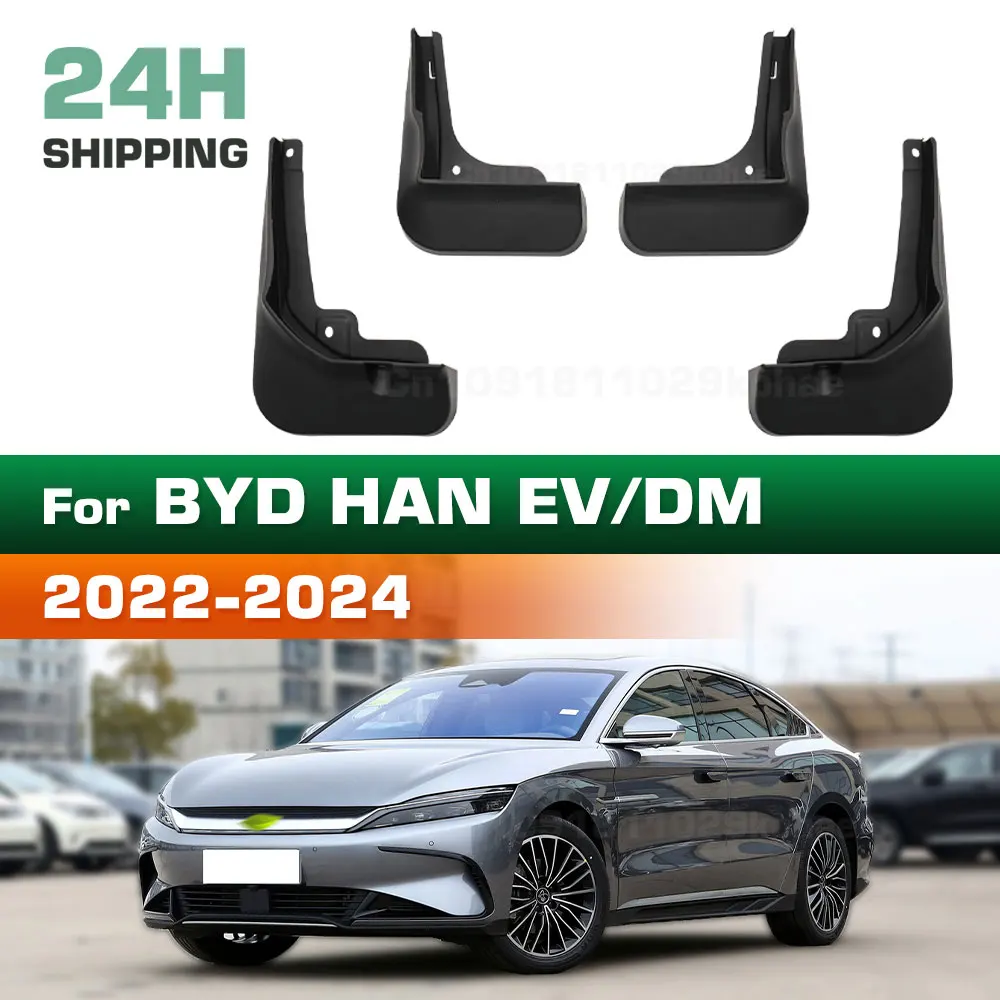 For BYD HAN EV DMi 2020 2021 2022 2023 2024 Fender Mudguard Mud Flaps Guard Splash Flap Mudguards Car Accessories