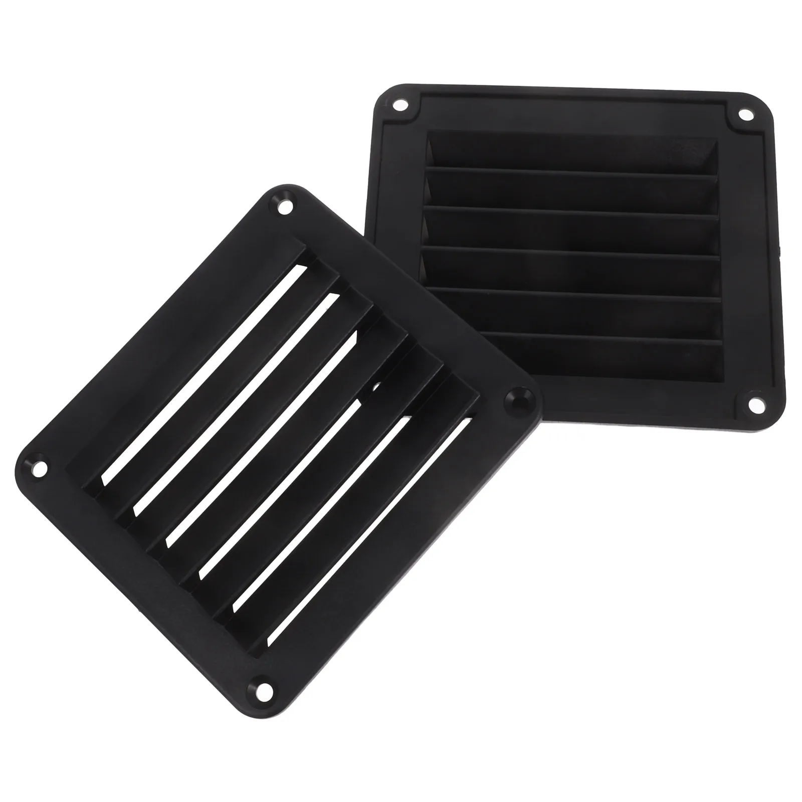 

2 Pcs Marine Style Grille Boat Louvered Vents Square Exhaust Cover Nylon Camper Air