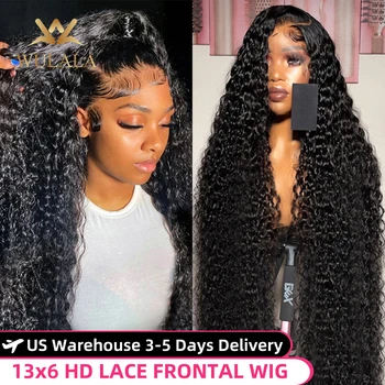 40 inç Derin Dalga Dantel Ön Peruk 13x4 13x6 360 Hd Kıvırcık İnsan Saç Dantel Ön Peruk Kadınlar Için Su Dalgası Ön Koparıp Dantel Peruk