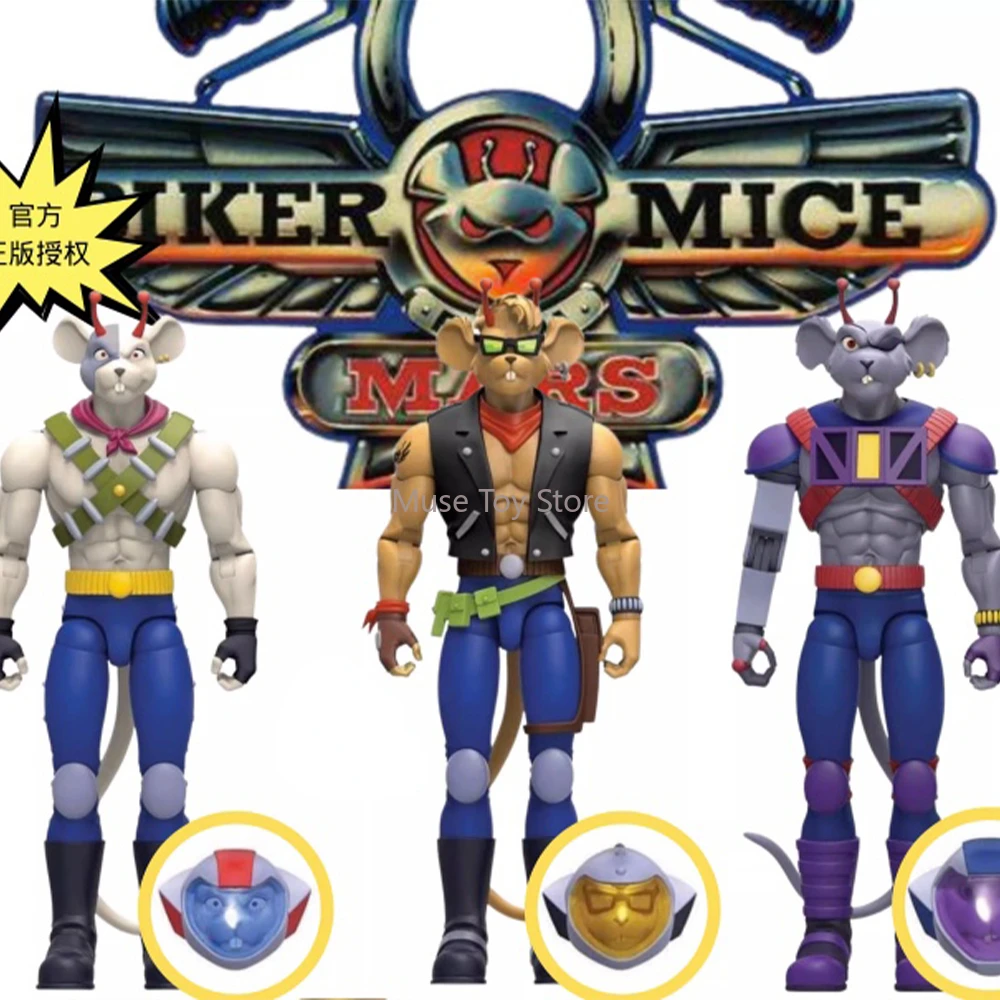 In Stock Original NACELLE 1/12 Scale Biker Mice Mars Mouse Slotevini Three-piece Full Set 6In Action Figure Body Toys Gifts