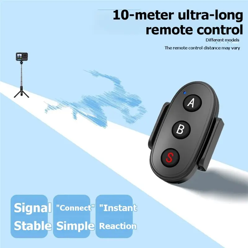 B27B Bluetooth Remote Control For Gopro 13 12 Photography Shutter Release Bluetooth Remote Control White