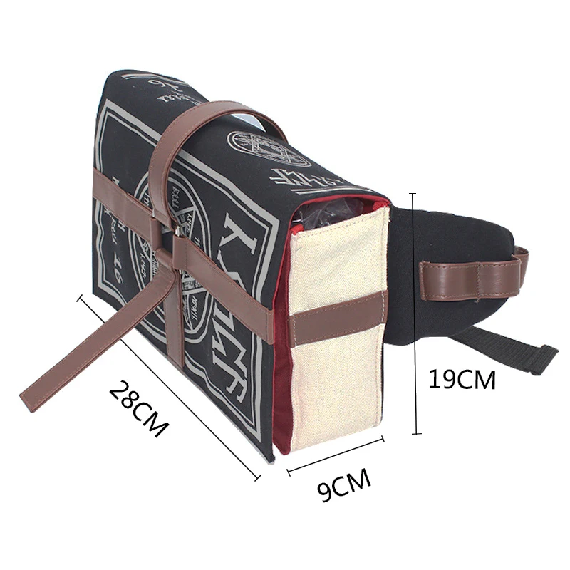 Gothic Magical Spell Book Messenger Crossbody Bag Cosplay Adjustable For Students 2023 New Retro Shoulder Bags Libro De Hechizos