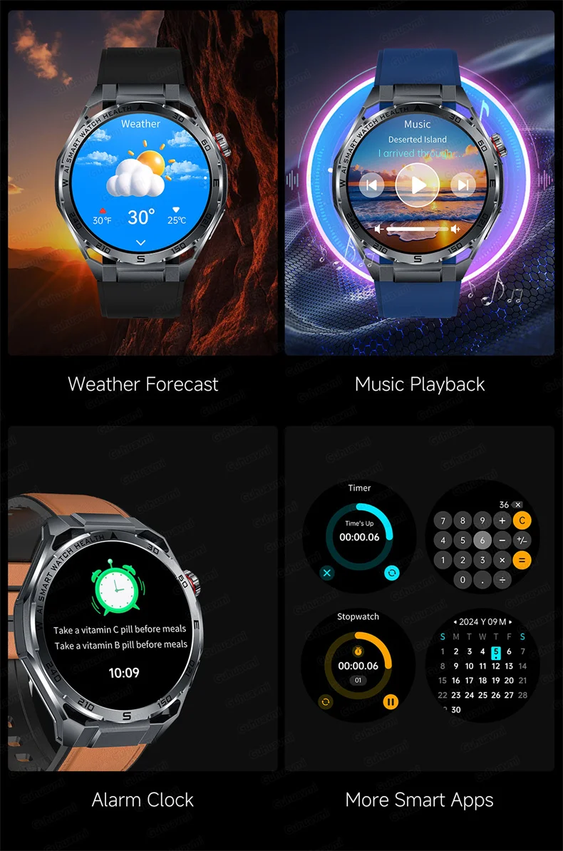 ECG Smartwatch für Herren, Bluetooth-Anruf, Fitness-Tracker, Blutdruckmessung, BO2, Schlafüberwachung, Gesundheits-Smartwatch, Sport, für Android und iOS – Detail 31