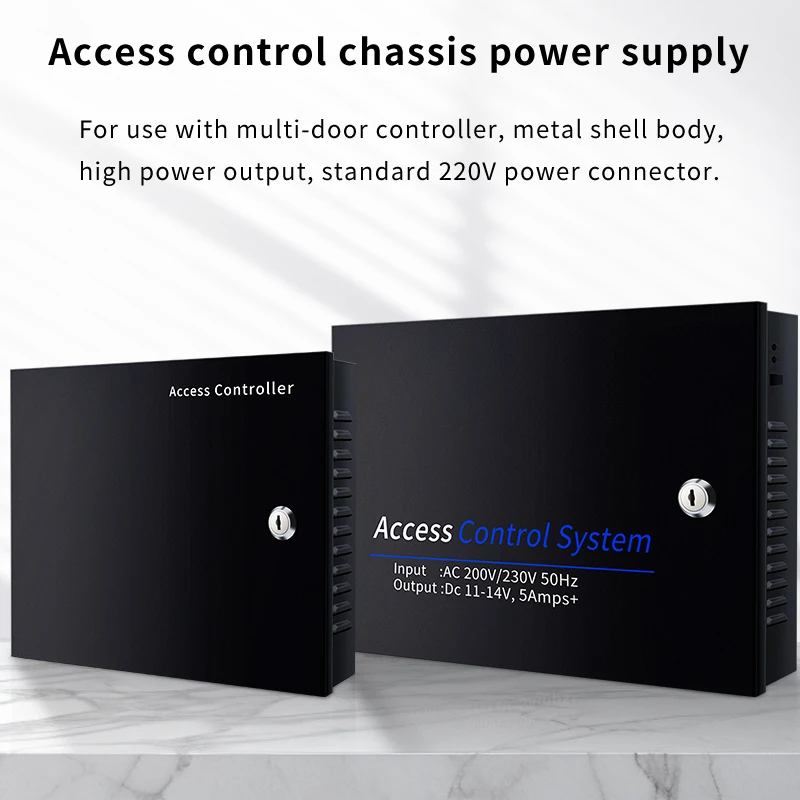 DC12V 5A Access Controller Power Supply Box, For Electric Lock, Magnetic Lock, Multi-door Control Board Chassis Power Supply