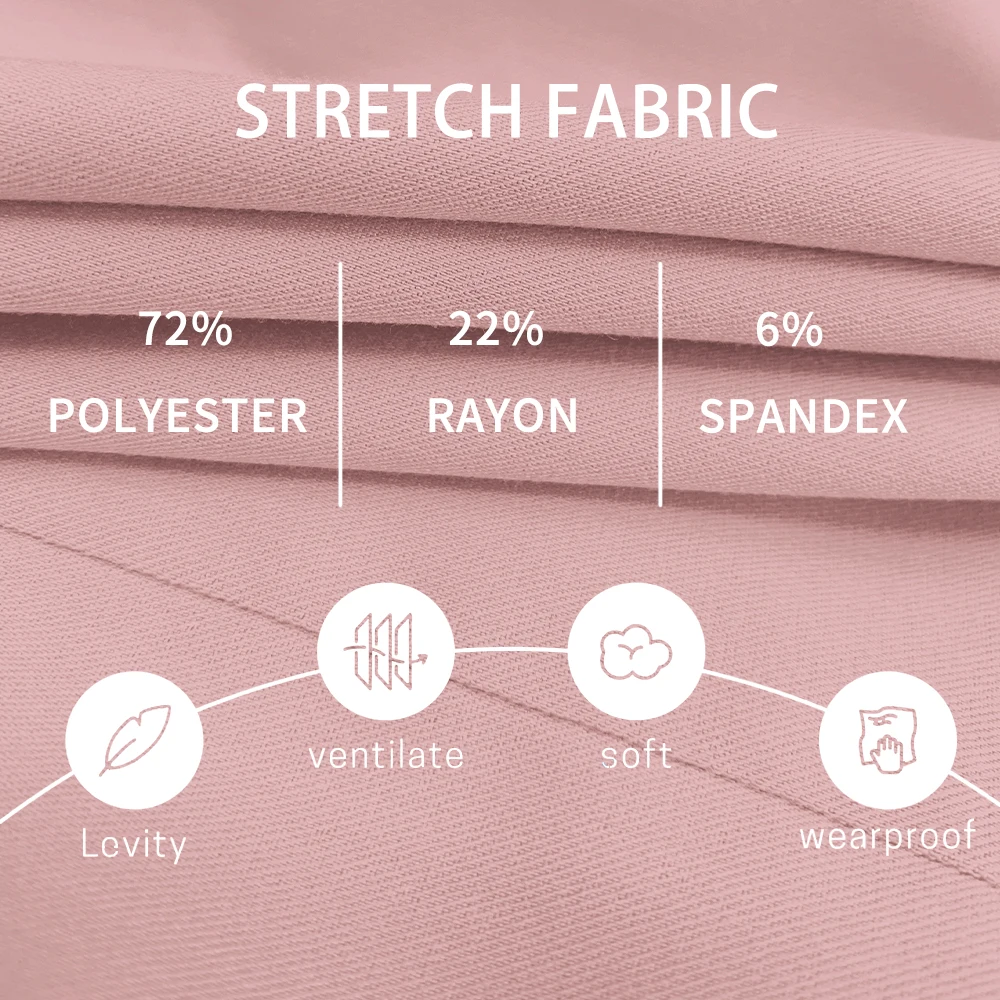 Conjunto de calças retas de alta qualidade, uniforme de enfermagem para sala de operação, jaleco com decote em v, esfrega cirúrgica, roupa de trabalho médica, roupas de beleza