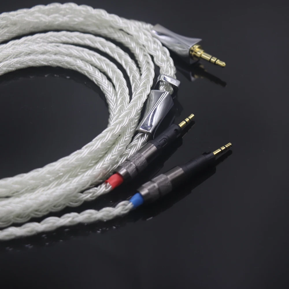 Утолщенный кабель Haldane Xiaoman на талии, 16-ядерный кабель для обновления наушников OCC из чистого серебра для Technica ATH-R70X R70X R70 X5