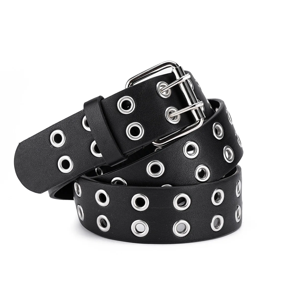 Fashion New Square Bead Rivet Belt Metal Pyramid Belt Men and Women Punk Hardware Jeans Belt Y2K Belt Designer Belt Women's Belt
