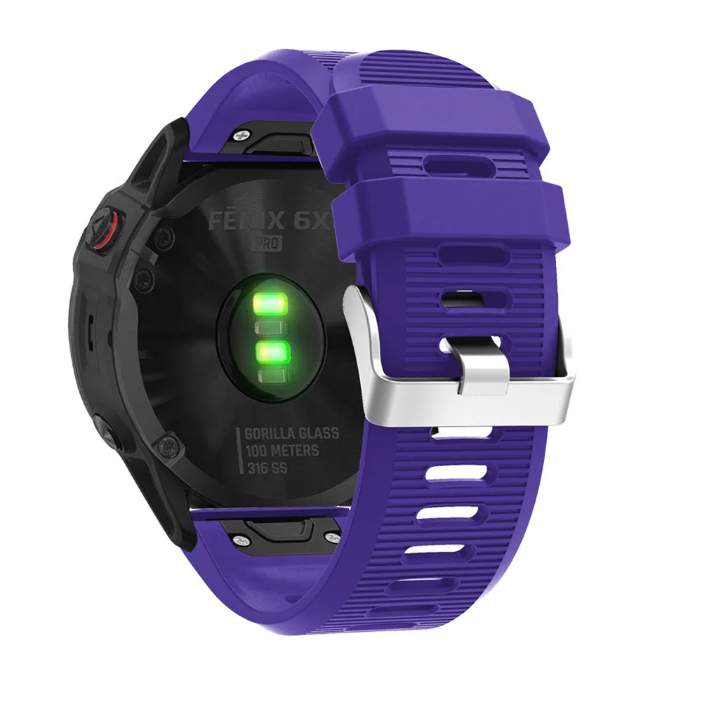BEHUA QuickFit 26mm 22mm Silikonarmband für Garmin Fenix E 8 7X 7 6 6X/Epix Pro Gen 2 51mm 47mm/Tactix Uhrenarmband Zubehör – Detail 14