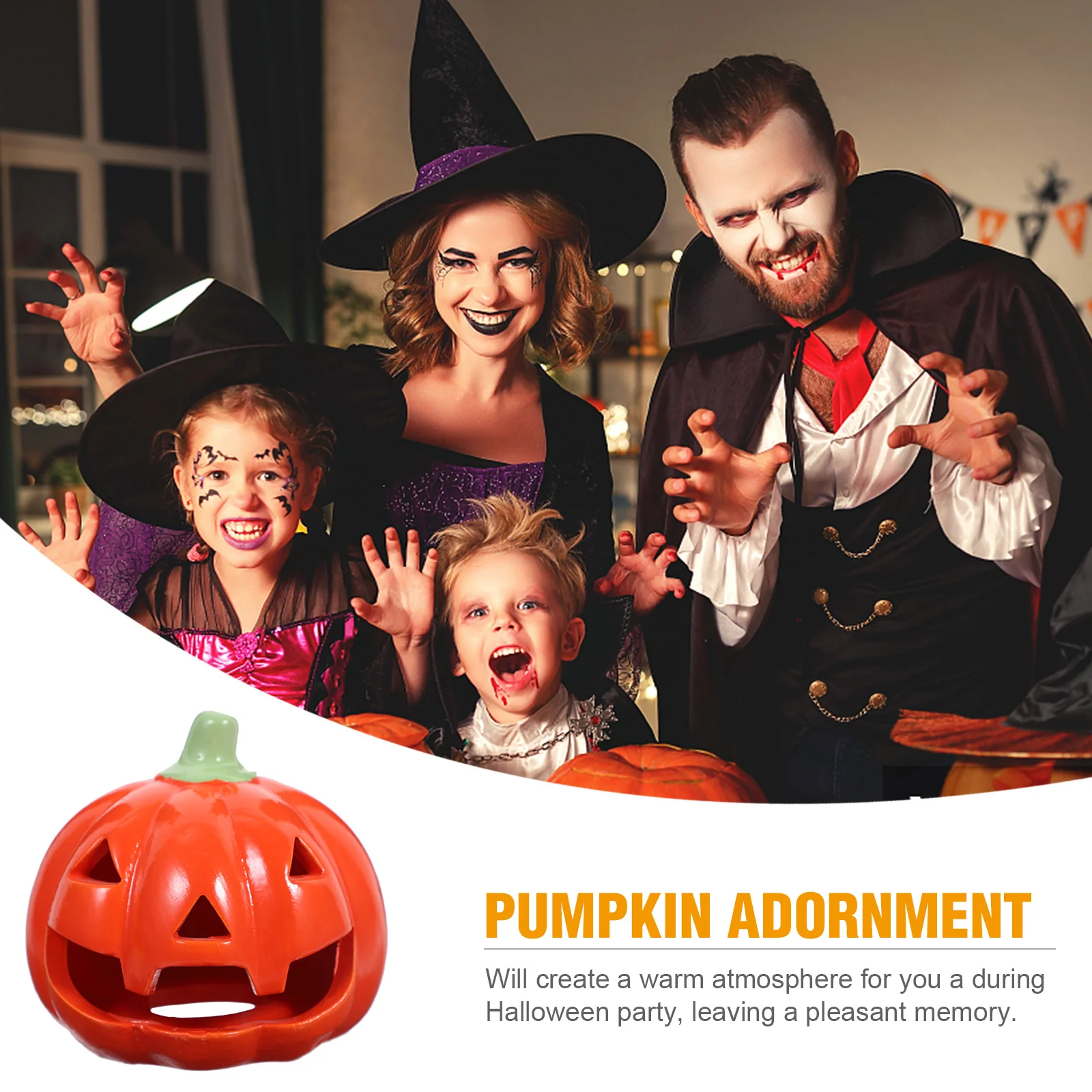 

Pumpkin Holder Ceramic Creative Halloween Decoration Tea Light Candlestick Party Decor Tabletop Adornment