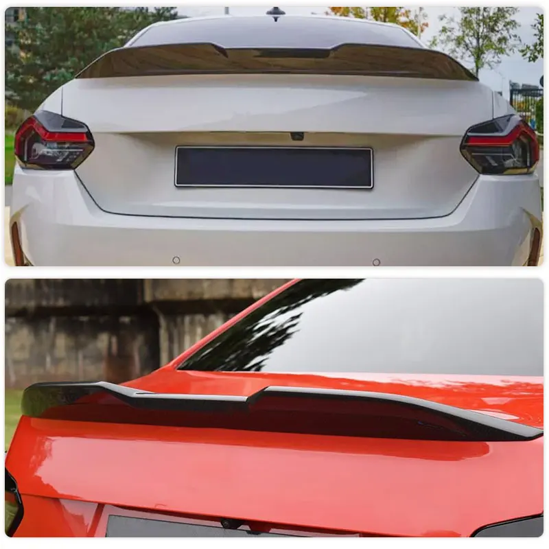 Prepreg Dry Carbon Car Rear Trunk Spoiler Wings for BMW G87 M2 Coupe 2-Door 2022 2023 Racing Rear Spoiler Boot Lid Wing Lip