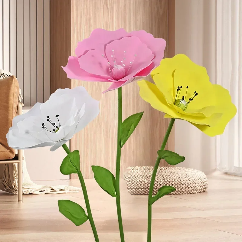 50-70cm Artificial Beauty Yu Wedding Decoration Shopping Mall Display Window Decoration Fake Foam Flowers