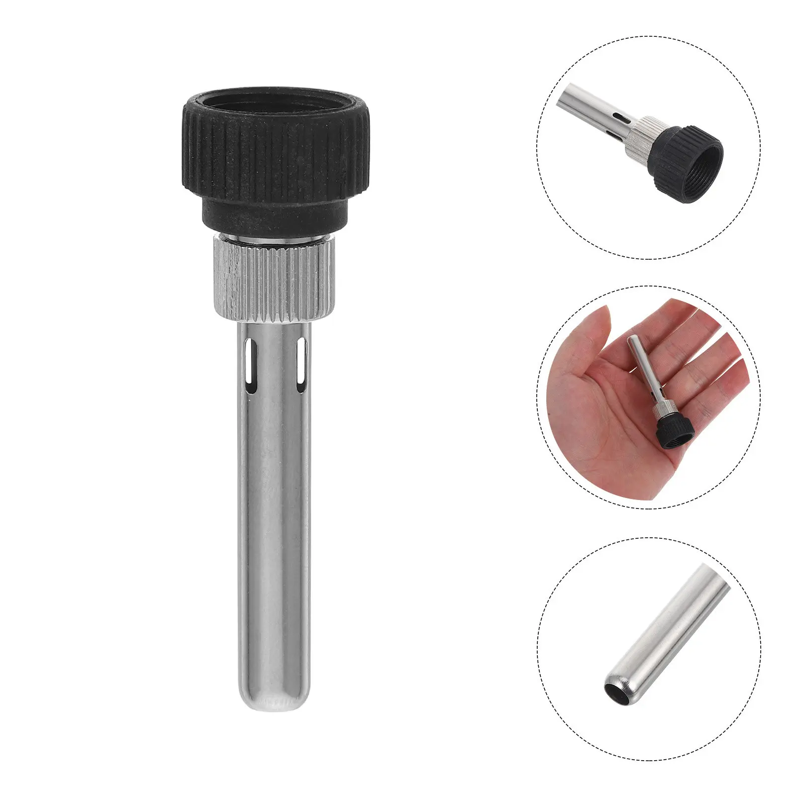 1Set Soldering Iron Handle Sleeve Stainless Steel Plastic Heat-Resistant Bushing for Electronics Repair DIY Soldering Station