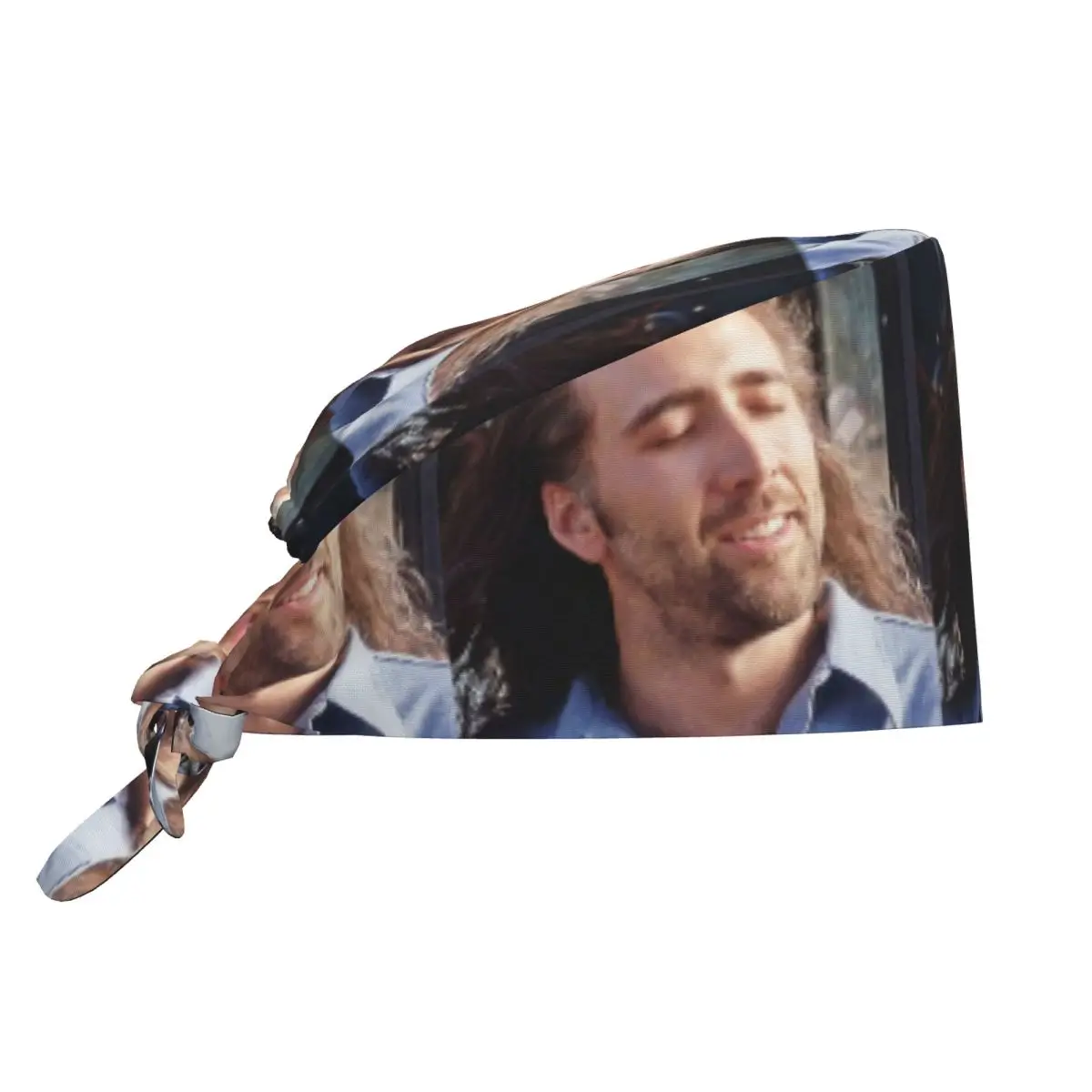Nicolas Cage belleza mascota veterinario gorras quirúrgicas Nicolas Cage cara Collage enfermera dentista Spa gorras de trabajo sombrero hombres mujeres Scrub sombreros