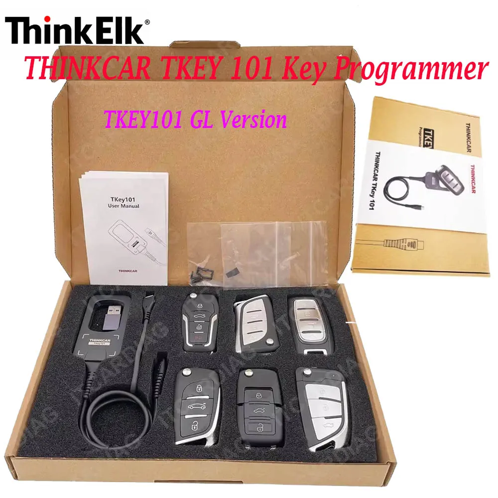 

THINKCAR TKEY 101 — программатор автомобильных ключей с 4 типичными режимами защиты от угона и 6 дистанционными ключами.