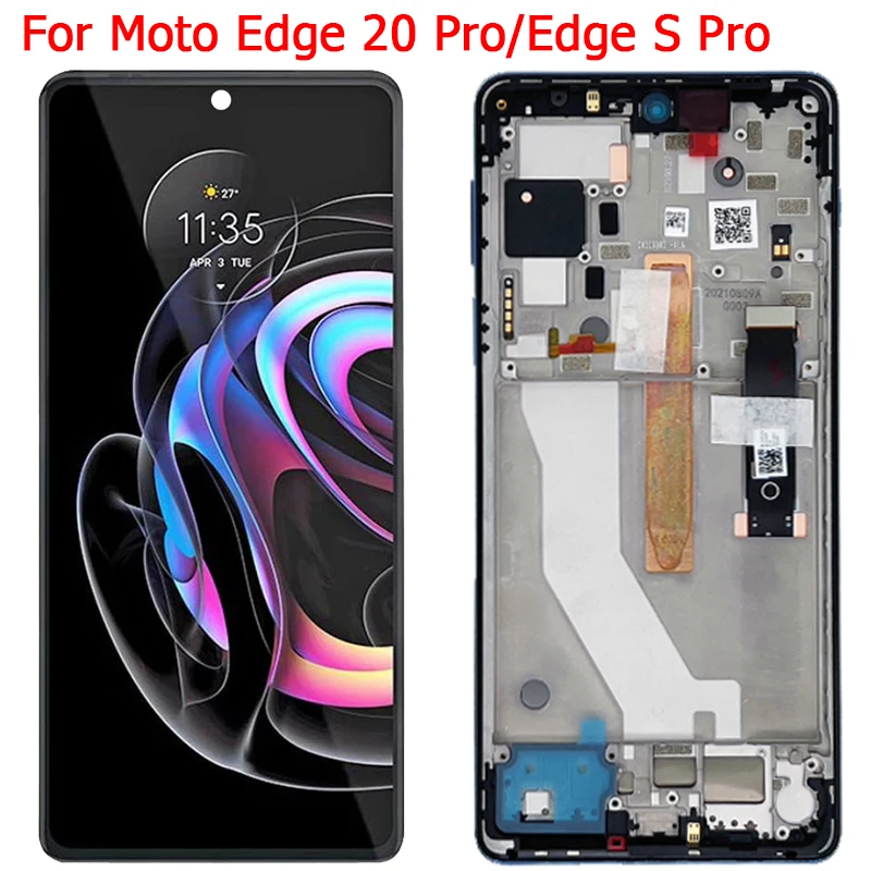 Edge S Pro LCD For Moto Edge 20 Pro Display LCD Touch Screen With Frame 6.7\