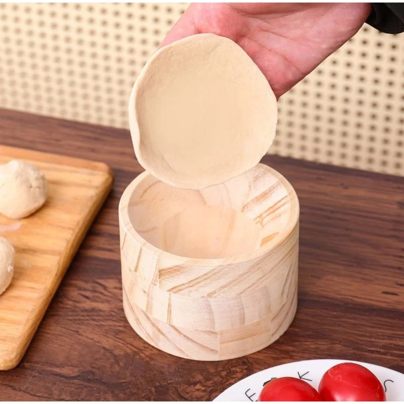 Molde para envoltorio Dumpling de madera, utensilios de prensatelas Manual para corteza de Empanadas de cocina, accesorios de ayuda para pastelería para fiesta en casa, Gadgets