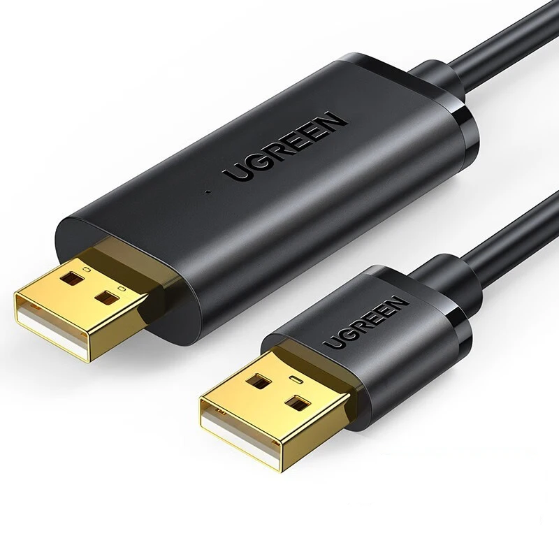 Кабель UGREEN USB 2.0 для передачи данных, USB-A - USB-A, штекер-штекер, кабель для копирования данных Кабель UGREEN USB 2.0 для передачи данных, USB-A - USB-A, штекер-штекер, кабель для копирования данных