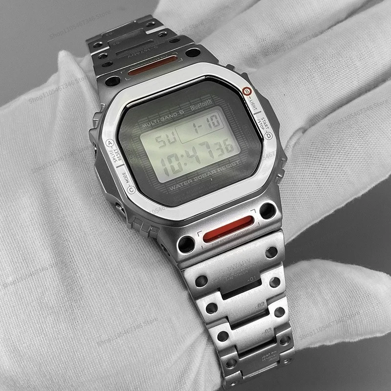 For Suitable for Square DW5600GMW-B5000 GW-M5610 Titanium Alloy Mecha Case Strap Accessories