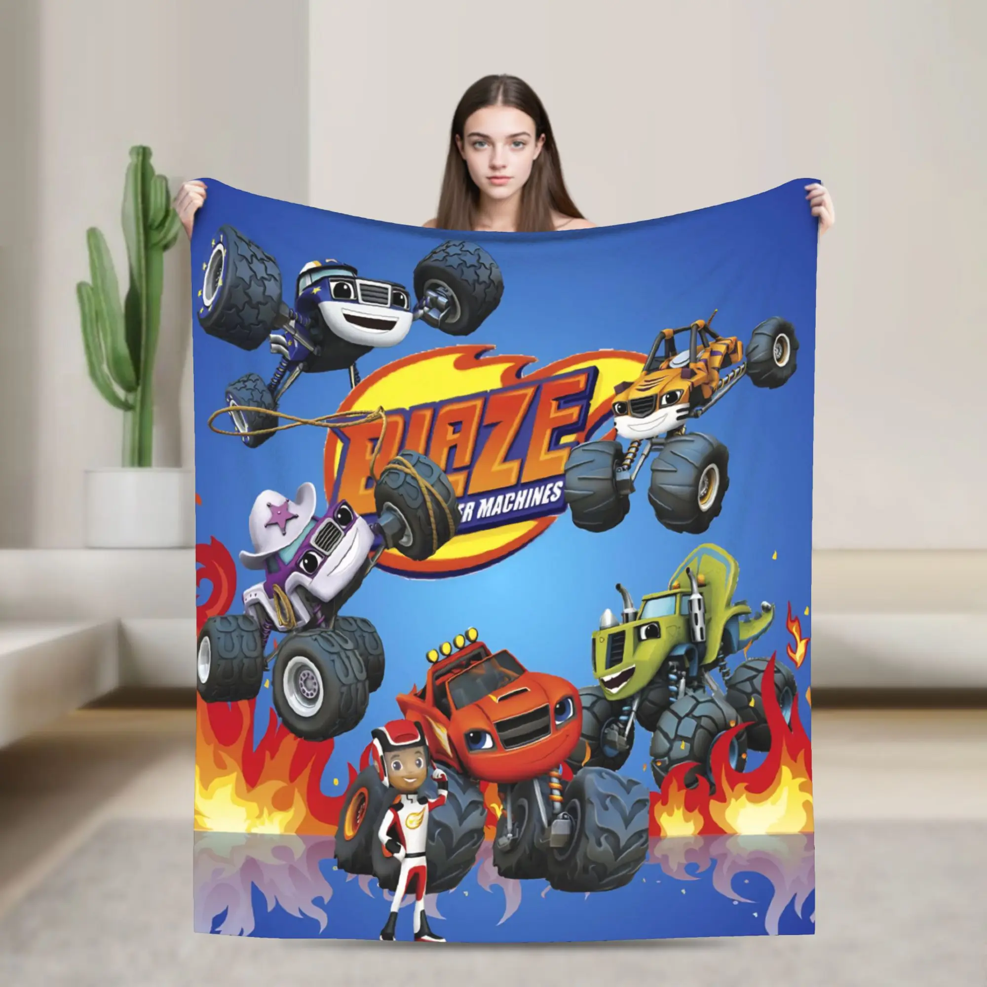 Blaze and the Monster Machines Blanket Multi-size Super Soft and Warm  Throw Blankets for Couch Sofa and Bed