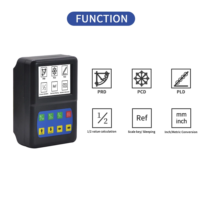 Imagem -04 - Dro Tela Lcd Leitura Digital Mini Tamanho Alta Precisão para Torno e Fresadora Eixos Preço Barato