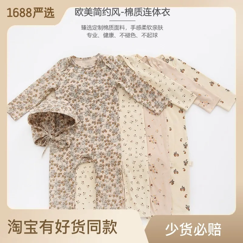 

Jenny&Dave 2023 Spring and Autumn New Product European and American Baby Bodysuit Long sleeved Cotton Creeper for Boys and Girls