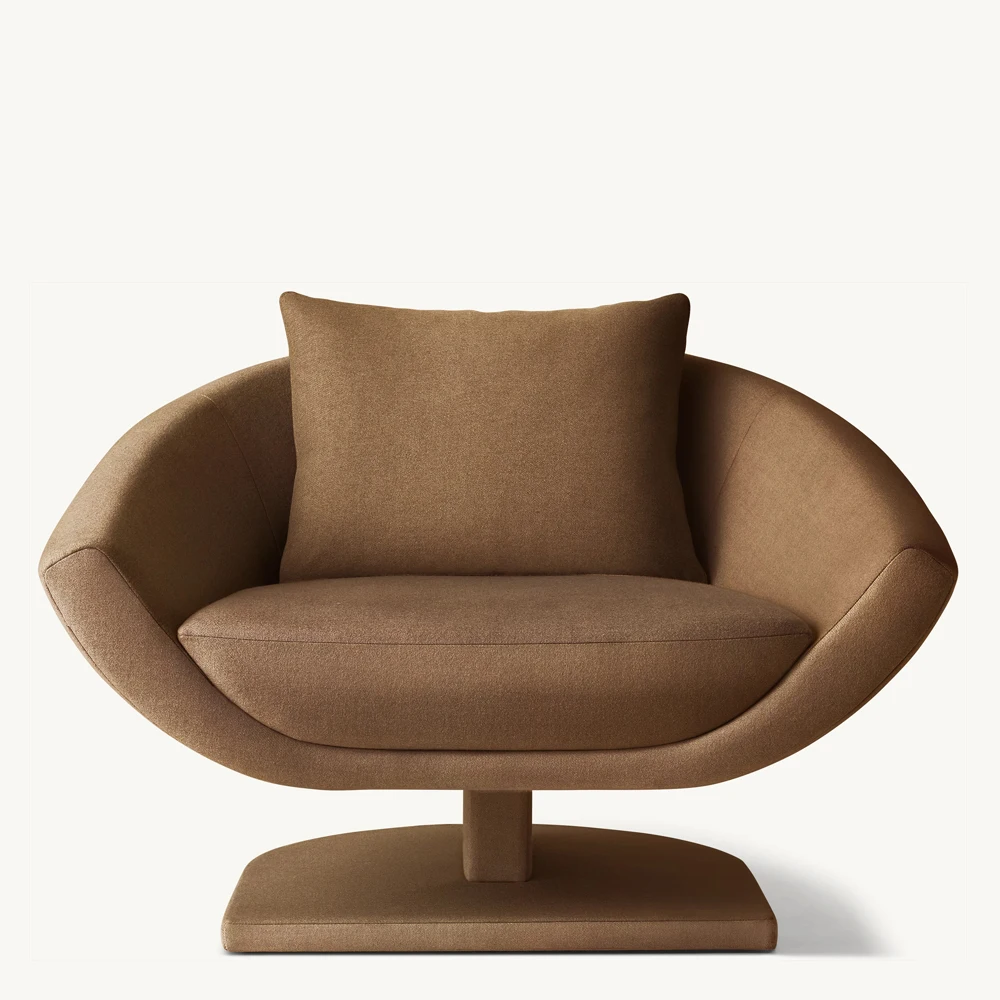 

！@High-end Color Wooden Fabric Covered Accent Chairs Furniture Modern Chair Low Armchairs Living Room Single Sofa