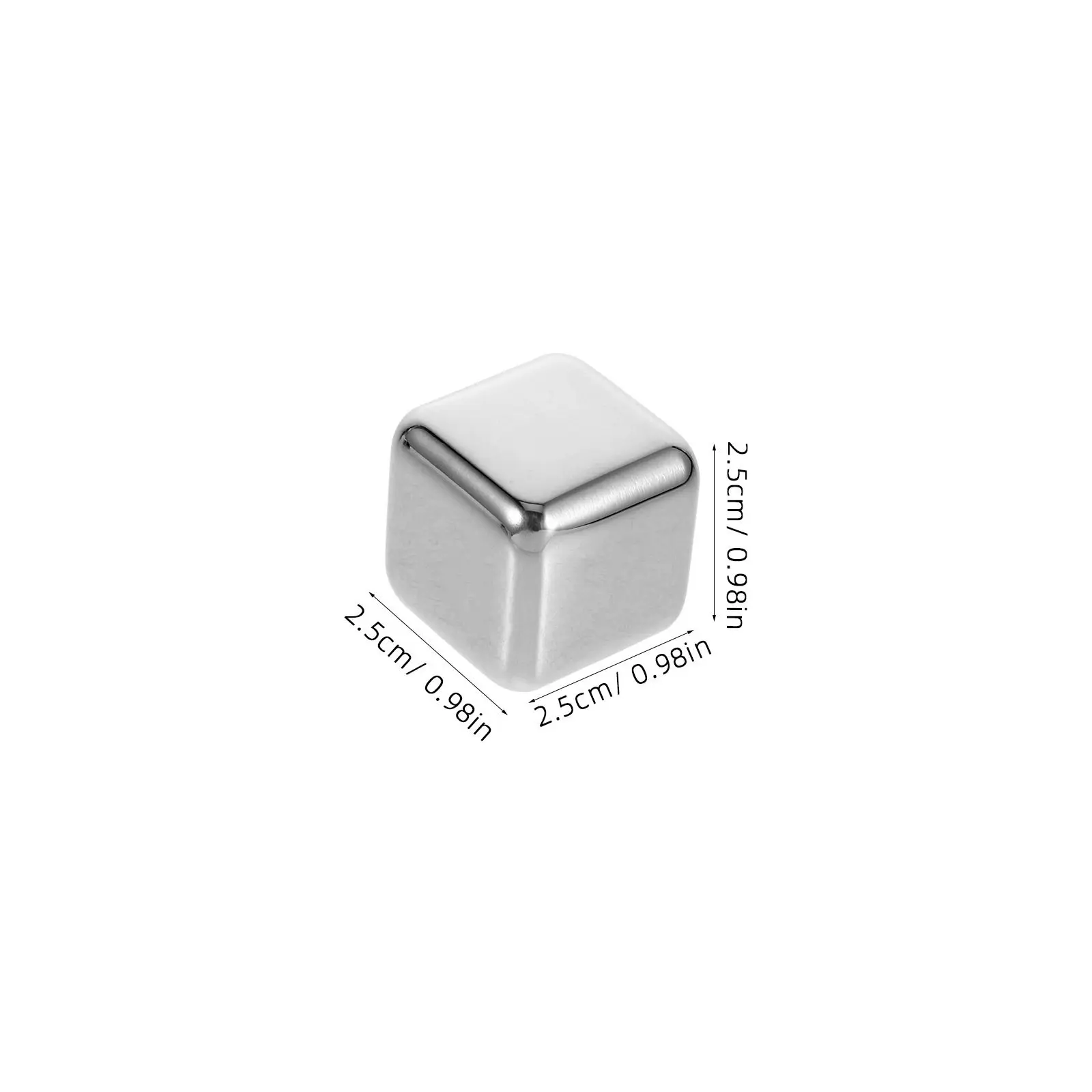 1Set Metal Ice Cubes Stainless Steel Whiskey Stones Reusable Chilling Stones Quick Cooling Non-Diluting for Whiskey Spirits - view 3