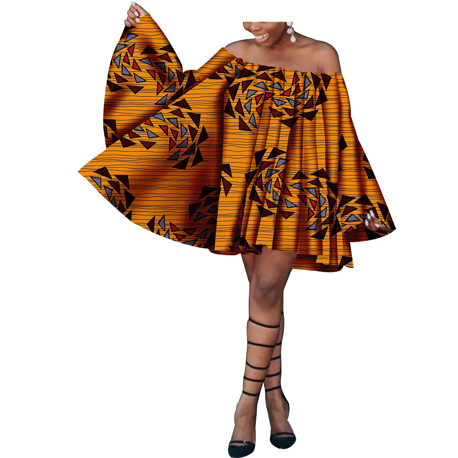 2026 dashiki african summer dresses for women african clothes pure cotton bazin riche ankara print outfit blouse casual S1825058