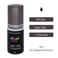 1 Bottle VIVI Glue Korea Eyelash Extension 5ml Makeup Tool Supplies Fast 5ml 1-2S Adhesive Long Lasting Super Hold Medium Strong
