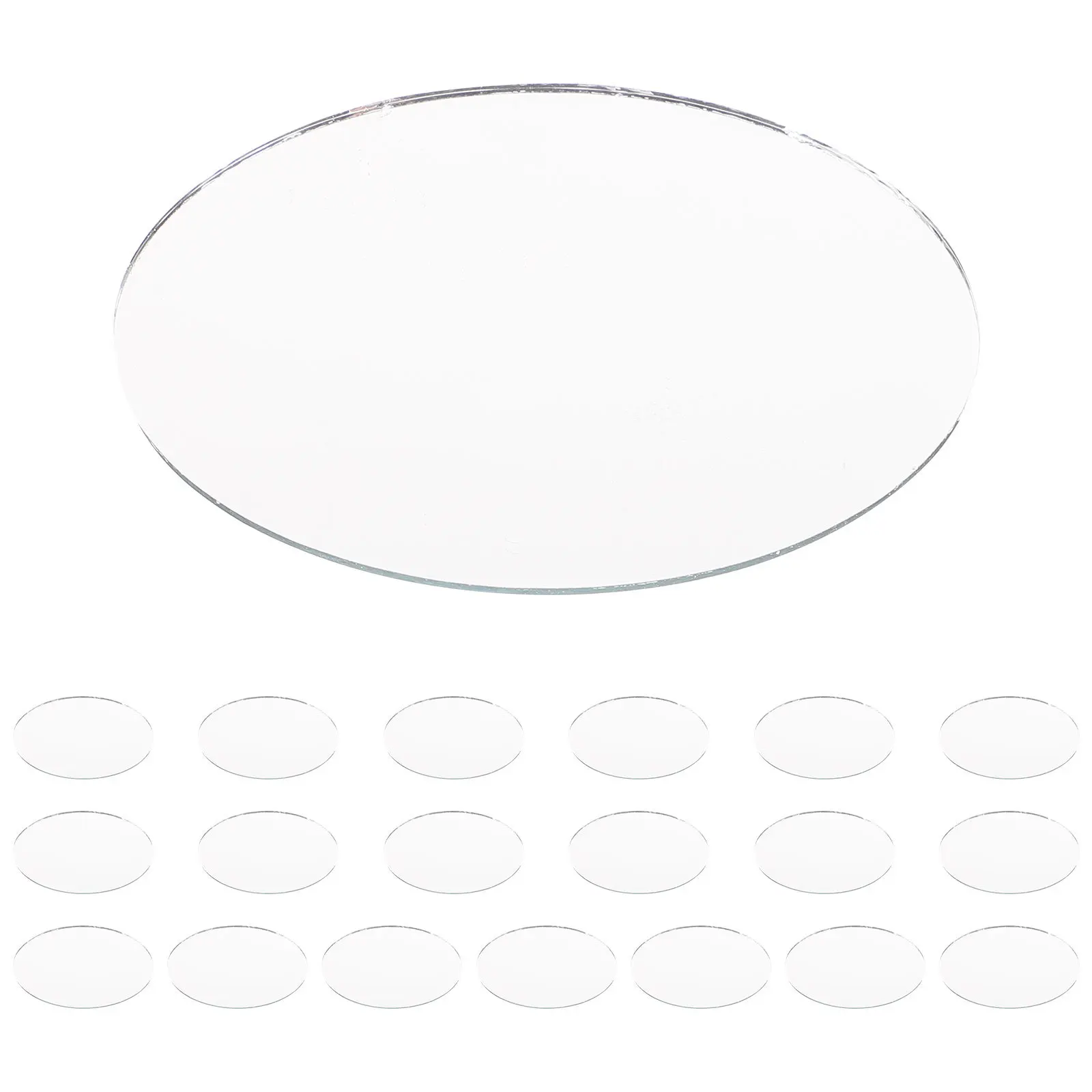 กระจกพกพาแบบวงรีขนาดเล็ก 20 ชิ้น ทำจากโลหะผสม สำหรับผู้หญิง ดีไซน์สวยงาม ป้องกันรอยขีดข่วน เหมาะสำหรับเป็นของขวัญ