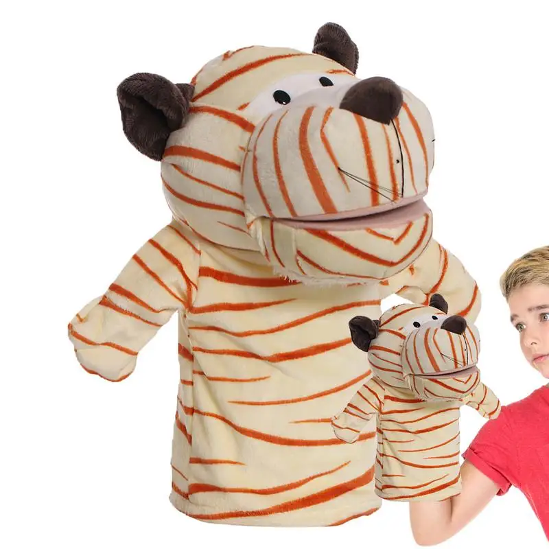 Hand Puppets 25cm/9.84 Inch Plush Finger Puppets Toy Funny Cartoon Doll Theater Performance Supplies doll For Boys And Girls