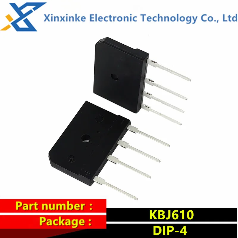 KBJ610 DIP-4 Rectifier Bridge 6A 1000V