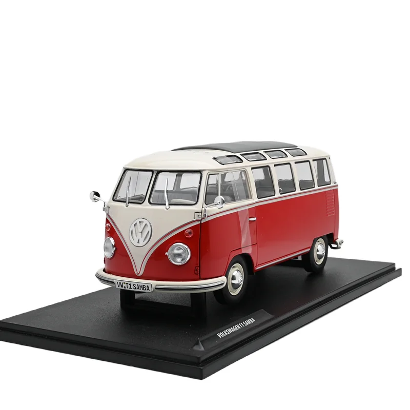 Solido Diecast 1/18 Scale VOLKSWAGEN Alloy Model Cars VOLKSWAGEN T1 SAMBA SUV Play Vehicles Toys for Boys Gift Original Box