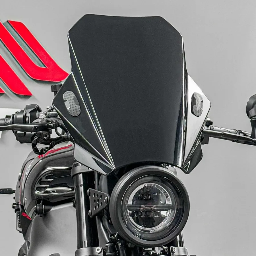 

Универсальное лобовое стекло мотоцикла, воздушный ветровой спойлер, дефлектор, ветрозащитная защита, подходит для Honda Yamaha Suzuki Kawasaki